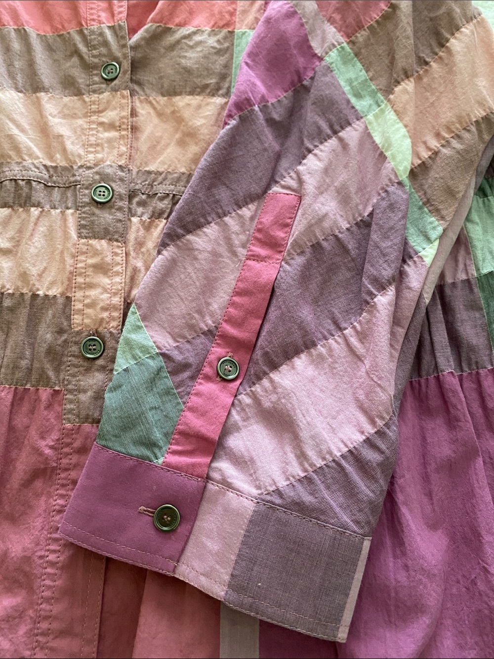 Burberry Brit Pink Nova Check Cotton Button Front Tunic Size XL - Picture 5 of 10